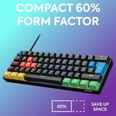NOS C-450 Mini PRO RGB pelinäppäimistö (Tetriz)
