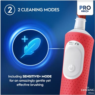 Oral-B Vitality Pro Kids Lion King sähköhammasharja 297257 (punainen)