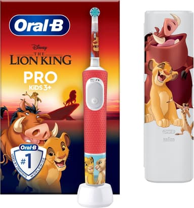 Oral-B Vitality Pro Kids Lion King sähköhammasharja 297257 (punainen)