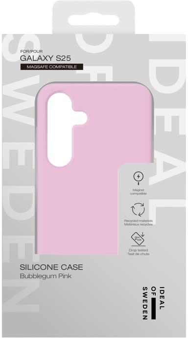 Ideal of Sweden Samsung Galaxy S25 Silicone MagSafe suojakuori pinkki