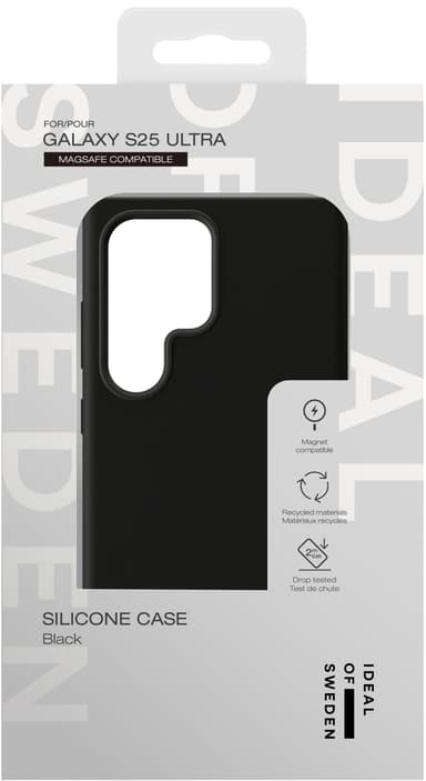 Ideal of Sweden Samsung Galaxy S25 Ultra Silicone MagSafe kuori musta