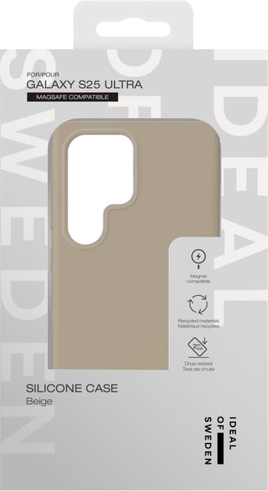 Ideal of Sweden Samsung Galaxy S25 Ultra Silicone MagSafe kuori beige