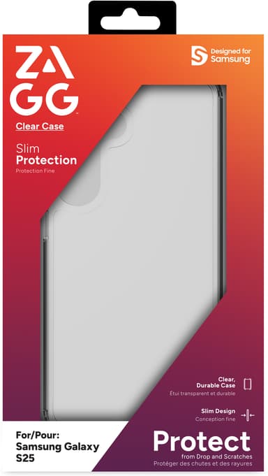 Zagg Samsung Galaxy S25 kirkas suojakuori