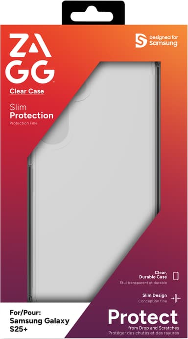 Zagg Samsung Galaxy S25+ kirkas suojakuori