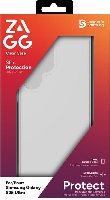 Zagg Samsung Galaxy S25 Ultra kirkas suojakuori