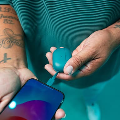 JLab Go Pop ANC täysin langattomat in-ear kuulokkeet (sinivihreä)