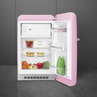 Smeg 50's Style Jääkaappi pakastelokeroll FAB10RPK6  (vaaleanpunainen)