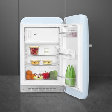Smeg 50's Style Jääkaappi pakastelokeroll FAB10RPB6 (pastellinsinin)