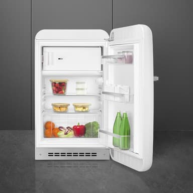 Smeg 50's Style Jääkaappi pakastelokerollFAB10RWH6 (valkoinen)