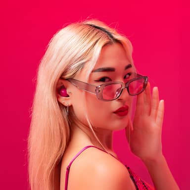 JLab Go Pop ANC täysin langattomat in-ear kuulokkeet (fuksia)
