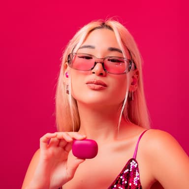 JLab Go Pop ANC täysin langattomat in-ear kuulokkeet (fuksia)