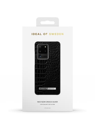 Atelier Case Galaxy S20 Ultra Neo Noir Croco Silvr