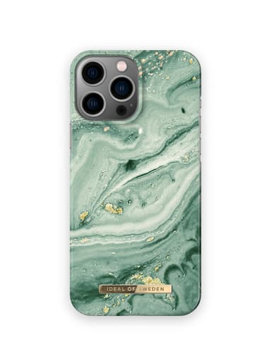 Printed Case iPhone 12PM/13PM Mint Swirl Mrbl
