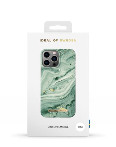 Printed Case iPhone 12PM/13PM Mint Swirl Mrbl