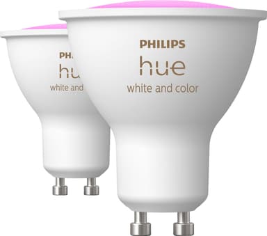 Philips Hue WAC lamppu 4,2 W GU10 (tuplapakkaus)