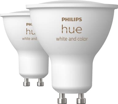 Philips Hue WAC lamppu 4,2 W GU10 (tuplapakkaus)