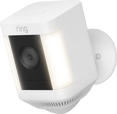 Ring Spotlight Cam Plus valvontakamera (valkoinen/akkukäyttöinen)