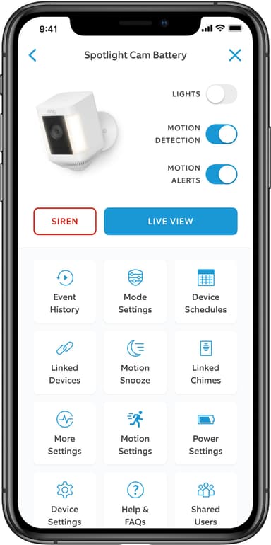 Ring Spotlight Cam Plus valvontakamera (valkoinen/pistokeliitäntä)