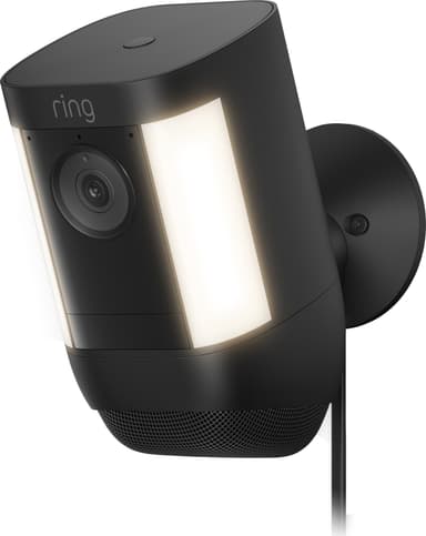 Ring Spotlight Cam Pro valvontakamera (musta/pistokeliitäntä)