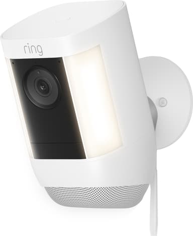 Ring Spotlight Cam Pro valvontakamera (valkoinen/pistokeliitäntä)