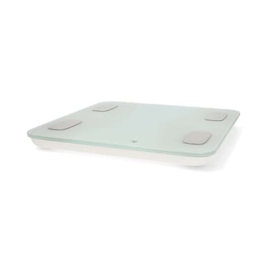 Nedis SmartLife Älyvaaka | Bluetooth® | BMI / BMR / Lihakset / Luut / Paino / Rasva / Vesi | 12 | Max. kuorma: 180 kg | Android™ / IOS | ABS-Muovi / Lasi | Valkoinen