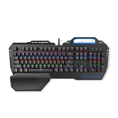Nedis Pelinäppäimistö Langallinen | USB | Mekaaniset Avaimet | RGB | US Kansainvälinen | Yhdysvaltain Näppäinasettelu | USB Virta | Virtakaapelin pituus: 1.70 m | Pelinäppäimistö