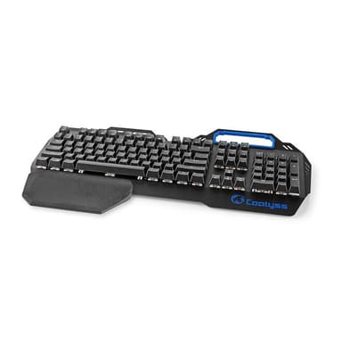 Nedis Pelinäppäimistö Langallinen | USB | Mekaaniset Avaimet | RGB | US Kansainvälinen | Yhdysvaltain Näppäinasettelu | USB Virta | Virtakaapelin pituus: 1.70 m | Pelinäppäimistö