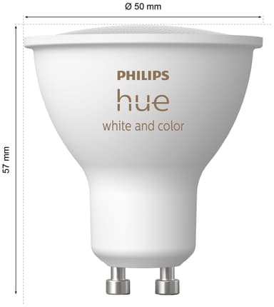 Philips Hue WAC lamppu 4,2 W GU10 (tuplapakkaus)