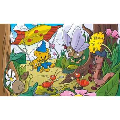 Kärnan Pussel 100 bitar Bamse och världens minsta äventyr