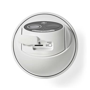 Nedis SmartLife Ulkokamera | Wi-Fi | Full HD 1080p | Kääntö/kallistus | IP65 | Maks. akunkesto: 5 Kuukautta | MicroSD (ei sisälly) / Pilvipalvelutallennus (valinnainen) | 5 V DC | Liiketunnistimella | Yökuvaus | Valkoinen