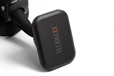 Technaxx magneettinen autoteline älypuhelimille ja tableteille + autolaturi (TE09)