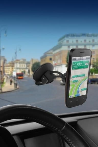 Technaxx magneettinen autoteline älypuhelimille ja tableteille + autolaturi (TE09)