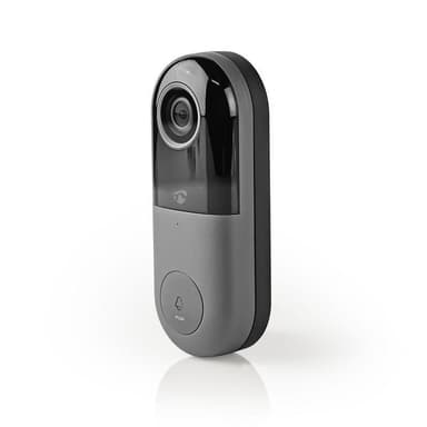 Nedis SmartLife Video Ovipuhelin | Wi-Fi | Muuntaja | Full HD 1080p | MicroSD (ei sisälly) / Pilvipalvelutallennus (valinnainen) | IP54 | Liiketunnistimella | Yökuvaus | Harmaa / Musta