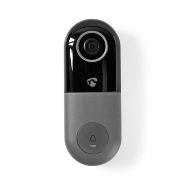 Nedis SmartLife Video Ovipuhelin | Wi-Fi | Muuntaja | Full HD 1080p | MicroSD (ei sisälly) / Pilvipalvelutallennus (valinnainen) | IP54 | Liiketunnistimella | Yökuvaus | Harmaa / Musta
