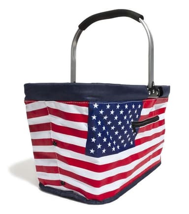 Queen Anne Carry kokoontaitettava kori Lime 30L