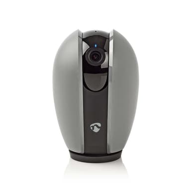 Nedis SmartLife Sisäkamera | Wi-Fi | Full HD 1080p | Kääntö/kallistus | MicroSD (ei sisälly) / Pilvipalvelutallennus (valinnainen) | Liiketunnistimella | Yökuvaus | Tummanharmaa / Valkoinen