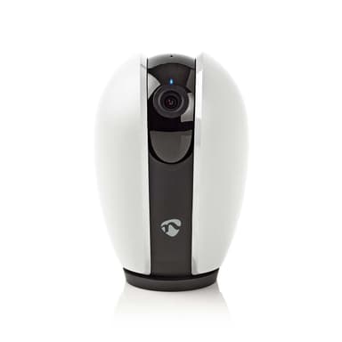 Nedis SmartLife Sisäkamera | Wi-Fi | Full HD 1080p | Kääntö/kallistus | MicroSD (ei sisälly) / Pilvipalvelutallennus (valinnainen) | Liiketunnistimella | Yökuvaus | Tummanharmaa / Valkoinen