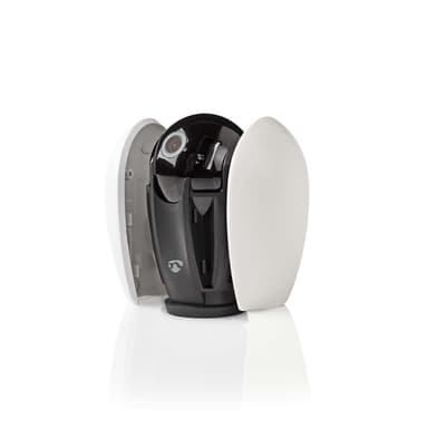 Nedis SmartLife Sisäkamera | Wi-Fi | Full HD 1080p | Kääntö/kallistus | MicroSD (ei sisälly) / Pilvipalvelutallennus (valinnainen) | Liiketunnistimella | Yökuvaus | Tummanharmaa / Valkoinen