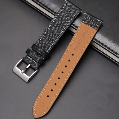 Kellon hihnan vaihto Rolexille ja Swtachille Musta 20 mm