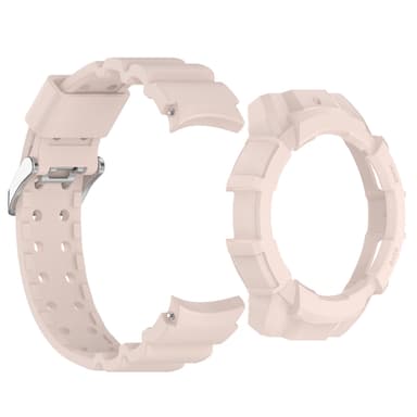 Armor silikoniranneke suojakuorella Samsung Galaxy Watch6 40mm Vaaleanpunainen