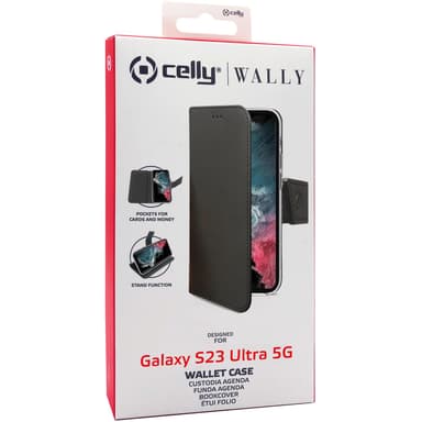 Lompakkokotelo Galaxy S23 Ultra 5G musta