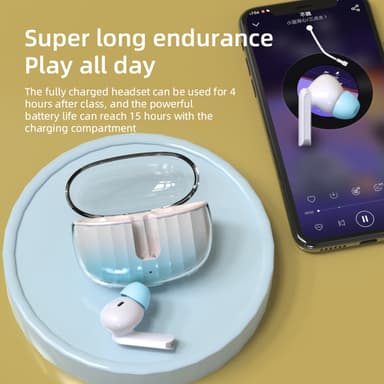 Langattomat In-Ear Bluetooth 5.3 HiFi -kohinaa vaimentavat kuulokkeet Sininen