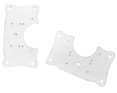 Huonekalujen saranoiden korjauslevy 9x5 cm ruostumatonta terästä 2-pakkaus