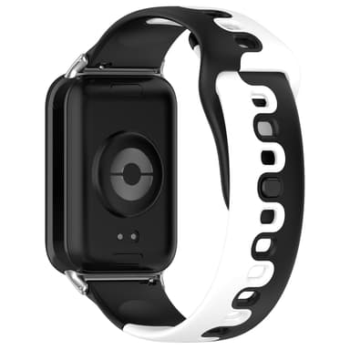 Silikoniranneke Xiaomi Mi Band 8 Pro/Redmi Watch 4:lle Musta + Valkoinen
