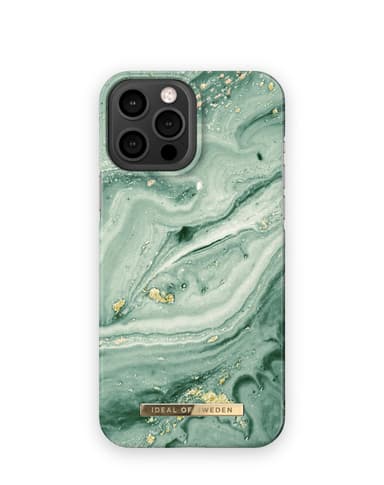 Printed Case iPhone 12PM/13PM Mint Swirl Mrbl
