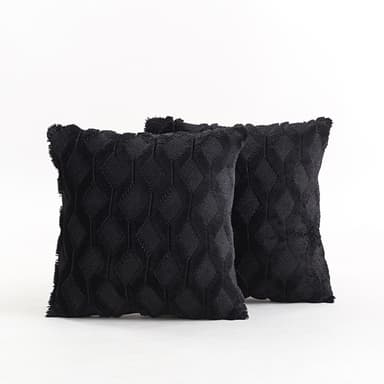 Pehmeä koristeellinen tyynynpäällinen olohuoneeseen, sohva 2 kpl Musta XL