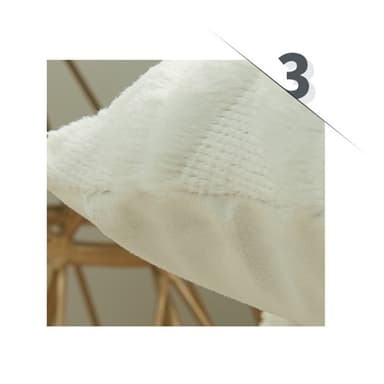 Pehmeä koristeellinen tyynynpäällinen olohuoneeseen, sohva 2 kpl Valkoinen L
