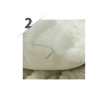 Pehmeä koristeellinen tyynynpäällinen olohuoneeseen, sohva 2 kpl Valkoinen XL