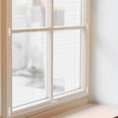 Reiätön Mosquito Window -näytön magneettinen klipsisolki, jossa on patch