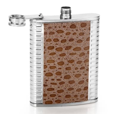 Plunta Bottle ruostumattomasta teräksestä valmistettu viskiviinialkoholi - kuvioitu